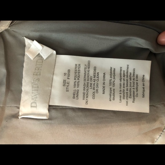 Short Strapless Satin Dress with Pleating - Picture 4 of 4